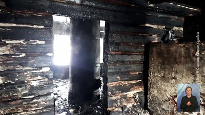 На пожаре погиб мужчина