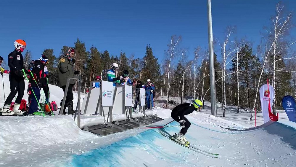 В Челябинской области прошла открытая тренировка сборной России по ски-кроссу