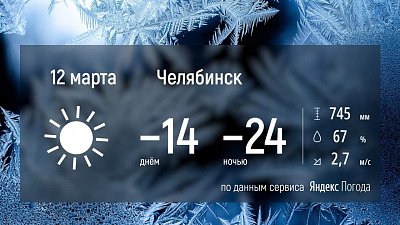 В Челябинской области продолжаются морозные дни