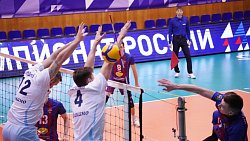 Волейбольный клуб «Динамо» одержал победу над ЦСКА в Высшей лиге чемпионата России