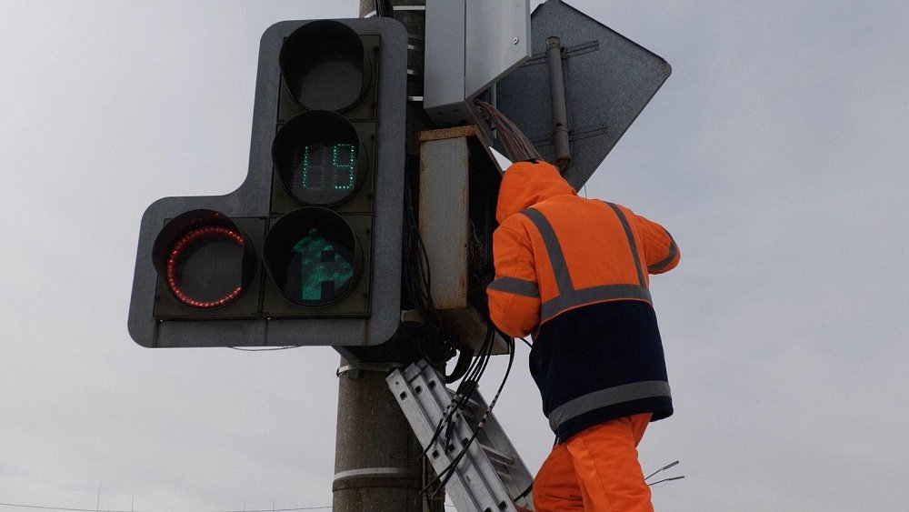 В Копейске установили умные светофоры