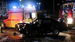 Под Челябинском два водителя попали в больницу после лобового ДТП