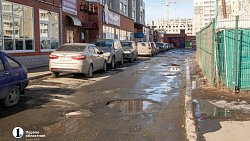 В Челябинске начали ямочный ремонт на дорогах