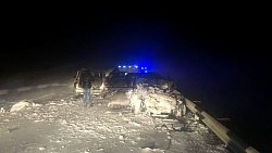 На трассе в Челябинской области в лобовом ДТП погибли три человека