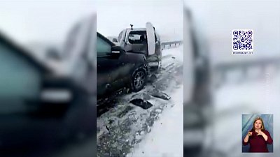 22 машины столкнулись на трассе