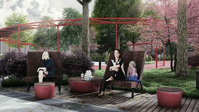 В Челябинске началось благоустройство возле дворца спорта «Юность»