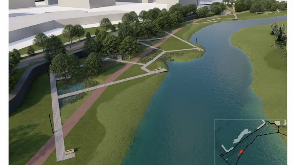 В Челябинске представили проект набережной напротив Академ Риверсайда