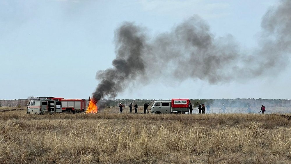 В Челябинске прошли крупные учения для пожарных
