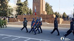 В центре Челябинска прошла первая репетиция празднования 9 Мая