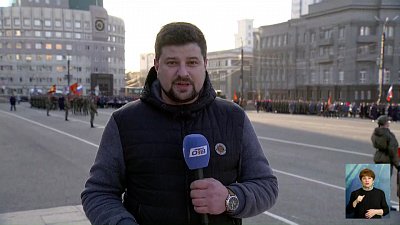 На площади Революции состоялась первая репетиция Парада Победы