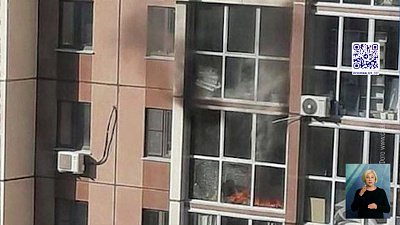 В Челябинске загорелся балкон в многоэтажке