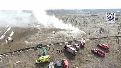 В Снежинске прошли учения пожарных