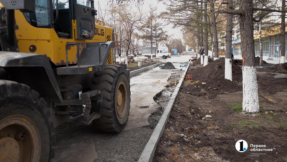 В Челябинске в июле завершат благоустройство Комсомольского проспекта