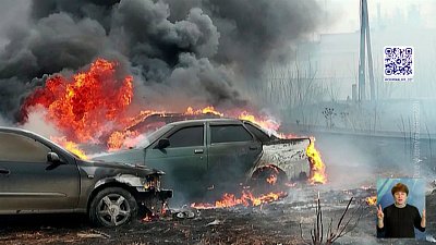 Из-за поджога травы сгорели три автомобиля