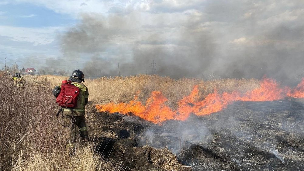 В Челябинской области участились возгорания травы