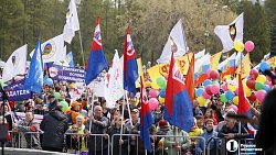 В Челябинске прошел первомайский митинг-концерт