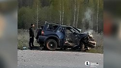 На трассе в Челябинской области в лобовом ДТП пострадал водитель Volkswagen