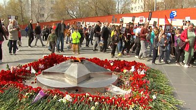 Миасцы участвуют в акции «Бессмертный полк»