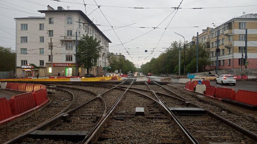 В Челябинске трамвай № 7 вернули на прежний маршрут после ремонта путей