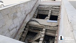 Один из спусков подземного перехода закрыли в центре Челябинска