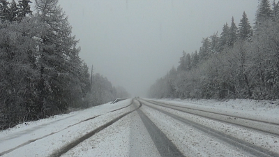 Горнозаводскую зону Челябинской области засыпало снегом