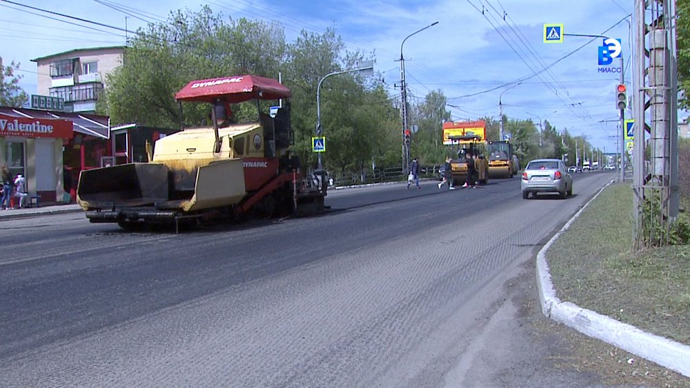 В Миассе продолжается ремонт дорог