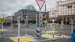 В Челябинске на площади Революции открыли детский автогородок