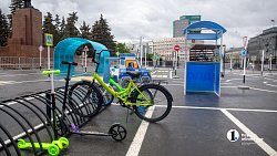 В Челябинске на площади Революции открыли детский автогородок