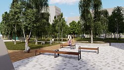 Челябинцам представили проект благоустройства сквера в Металлургическом районе