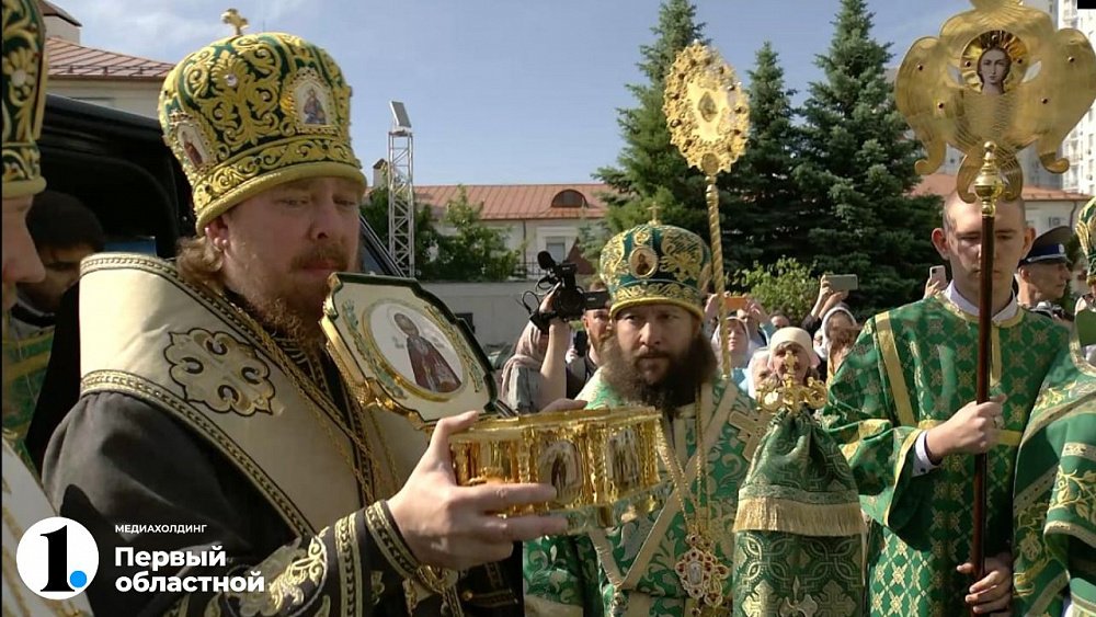 Ковчег с мощами Сергия Радонежского доставили в Челябинск