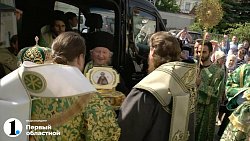 Ковчег с мощами Сергия Радонежского доставили в Челябинск
