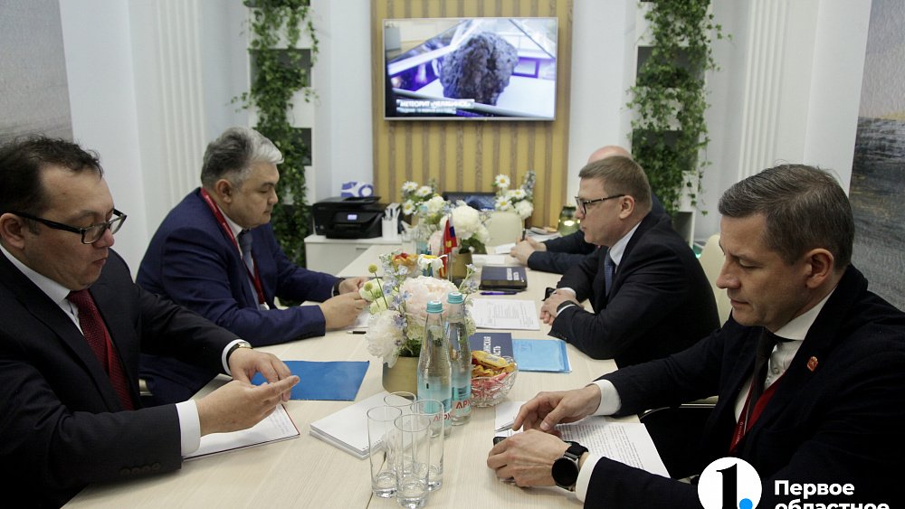 Алексей Текслер обсудил развитие ТЛК «Южноуральский» с послом Казахстана