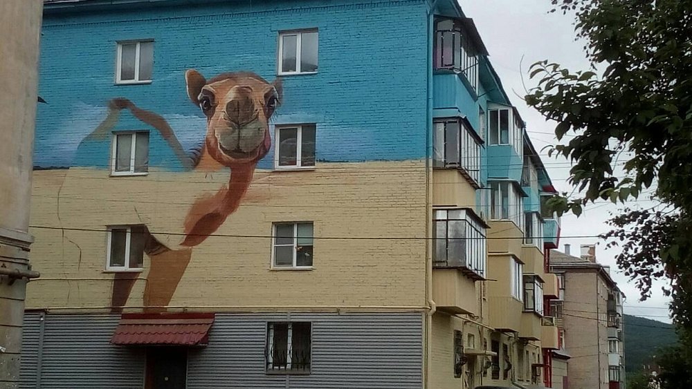 Верблюд в Сатке, Ван Гог в Южноуральске: новые муралы украсили города Челябинской области