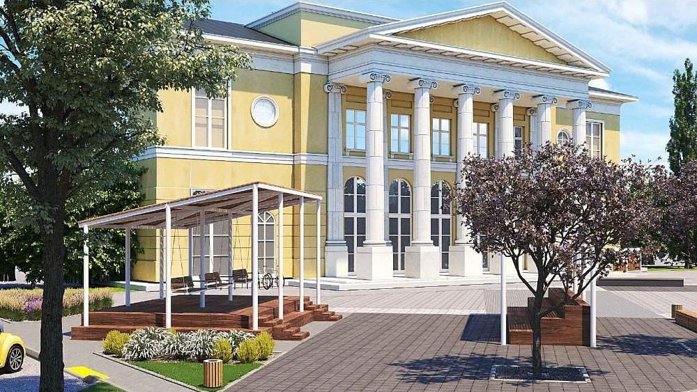 В Ленинском районе Челябинска начали благоустраивать площадь перед бывшим ДК ЧЗМК