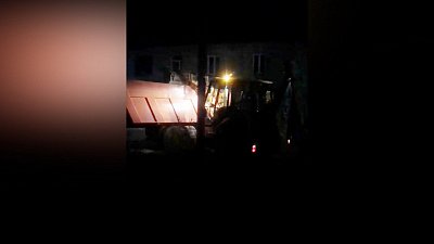 В Копейске жителям мешают спать работы по укладке асфальта