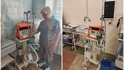 Больница в Ясиноватой получила пять аппаратов ИВЛ от Челябинской области