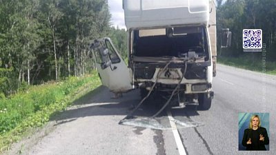 На трассе М-5 иномарка влетела в грузовик