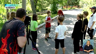 Школьники в лагере снимают сериал