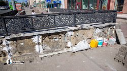 В Челябинске приступили к ремонту подземного перехода у «Детского мира»