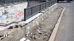 В Челябинске приступили к ремонту подземного перехода у «Детского мира»