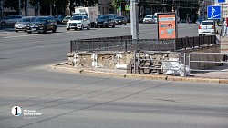 В Челябинске приступили к ремонту подземного перехода у «Детского мира»