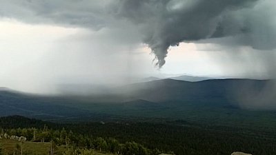 Как выглядит штормовое предупреждение на Таганае