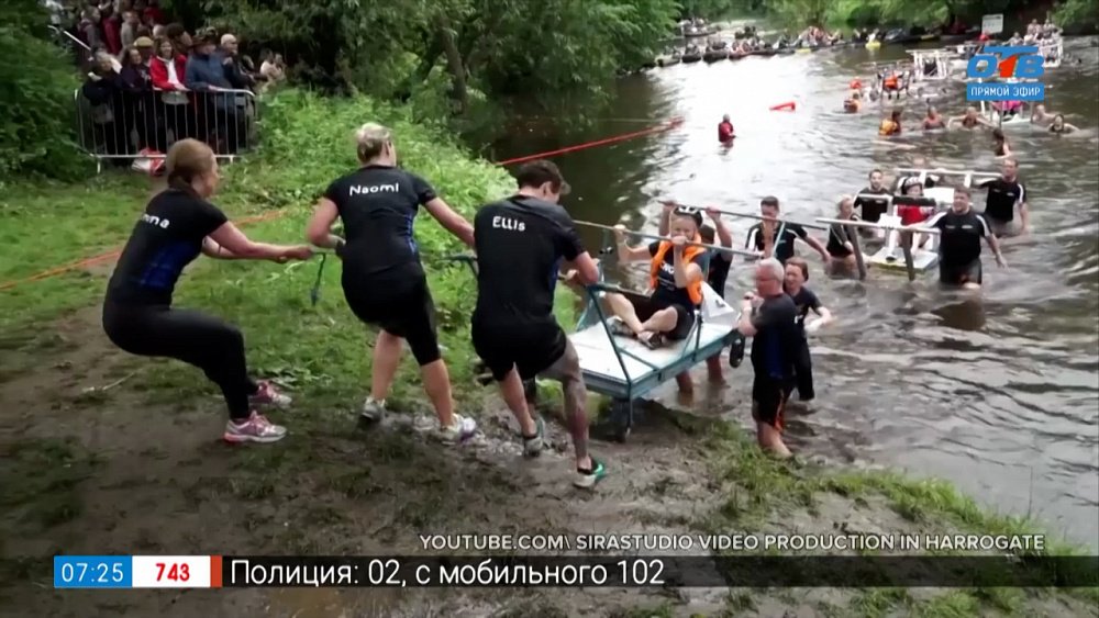 Борьба на пальцах ног в сюжете «Необычные виды спорта»