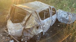 В Челябинской области водитель погиб в горящем автомобиле