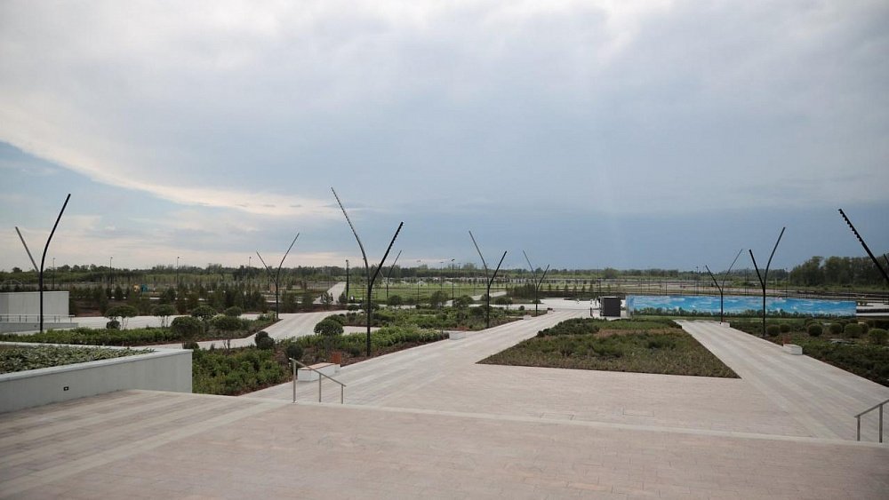 В Магнитогорске из нового парка «Притяжение» украли саженцы