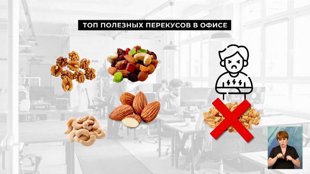 ТОП полезных снеков для перекуса в офисе