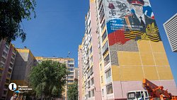 В Челябинске рисуют муралы с портретами героев спецоперации