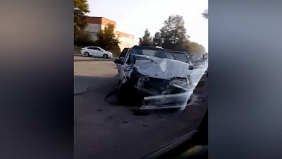 В Миассе два автомобиля сильно пострадали после ДТП