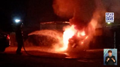 В Миассе сгорел автомобиль