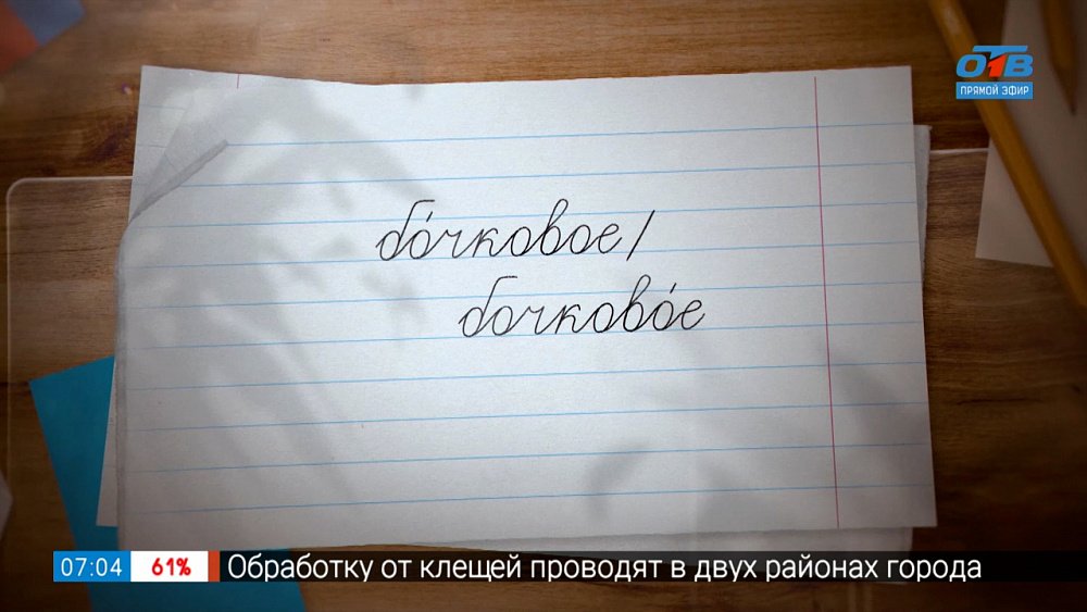 Ударение в слове «бочковое» в рубрике «Простые правила»